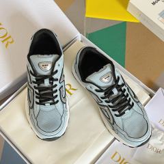 1:1 quality version Leather and mesh fabric patchwork reflective sneakers 34 colors