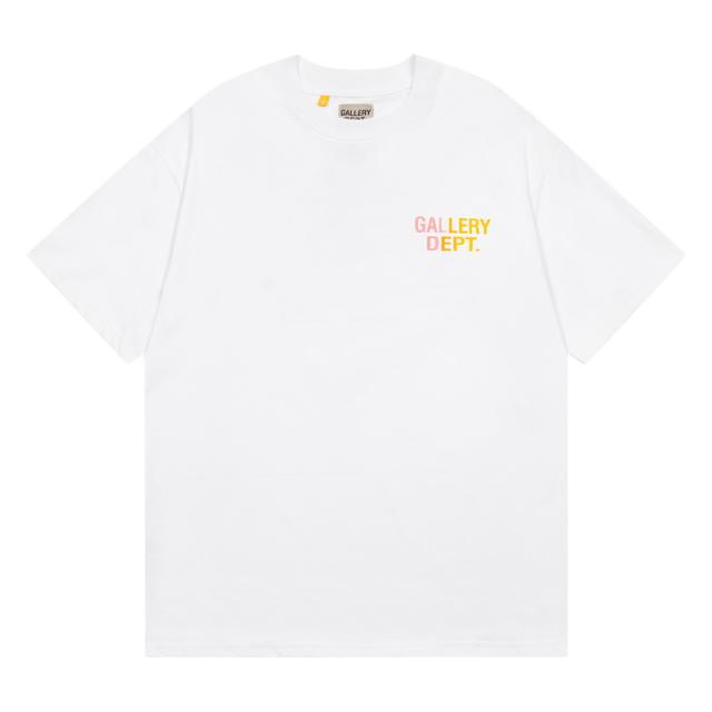 Retro embossed gradient logo Washed Print tee