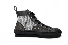 D High Top Canvas Oblique Black