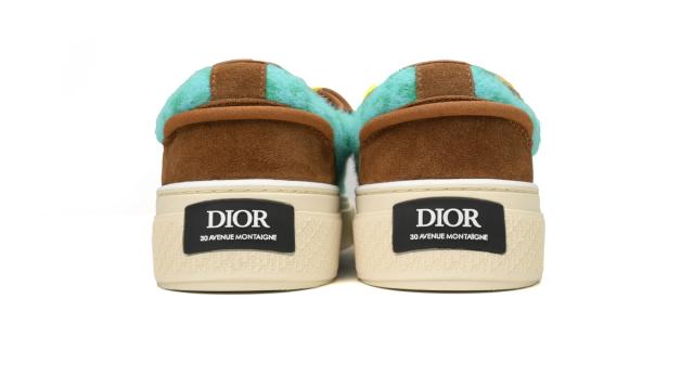 D Sneaker Oblique Turquoise Brown 3SN303ZWV-H650