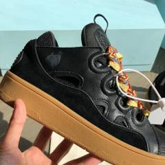 1:1 Quality L Curb Thick Lace Retro Height Increasing Thick Bottom Bread Shoes 5 colors