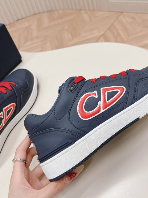 1:1 quality version  St0ne x Di0r Co-branded 3D logo printed cowhide breathable sneakers 3 colors