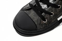 D High Top Canvas Oblique Black