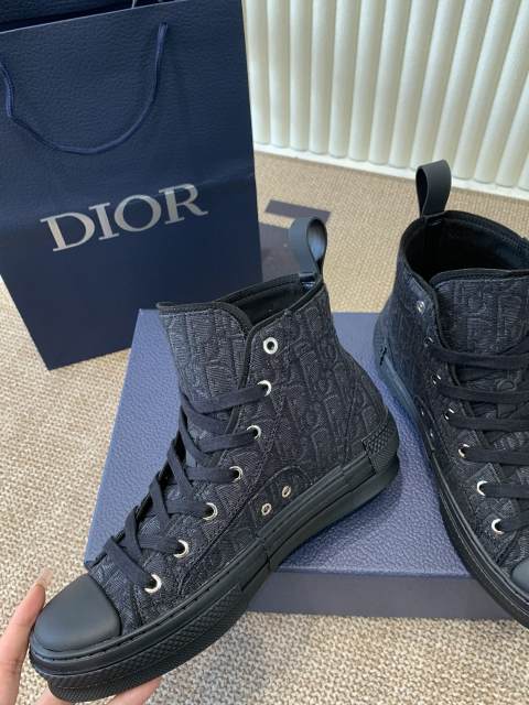 1:1 quality version B23 Classic Oblique Printed High-Top Sneakers 2 colors