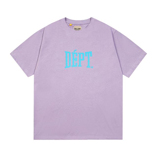 Retro blue double-sided logo Washed Print tee