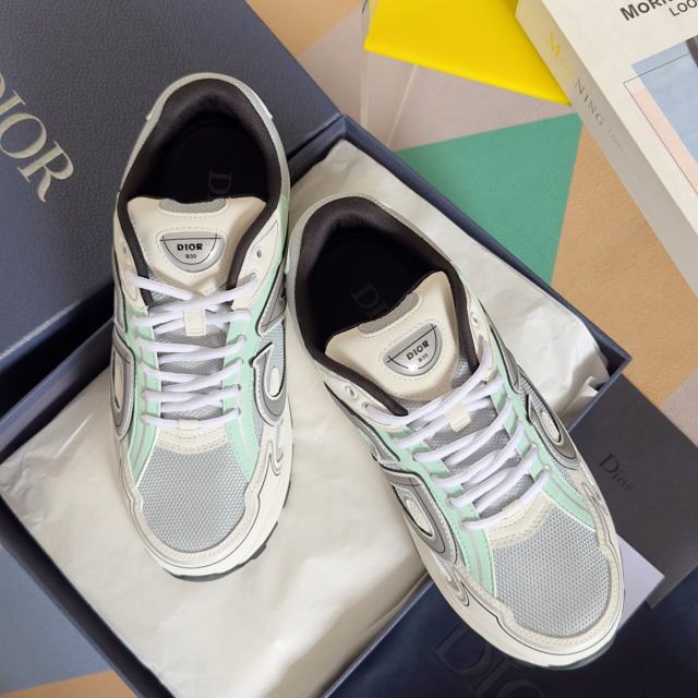 1:1 quality version Leather and mesh fabric patchwork reflective sneakers 34 colors