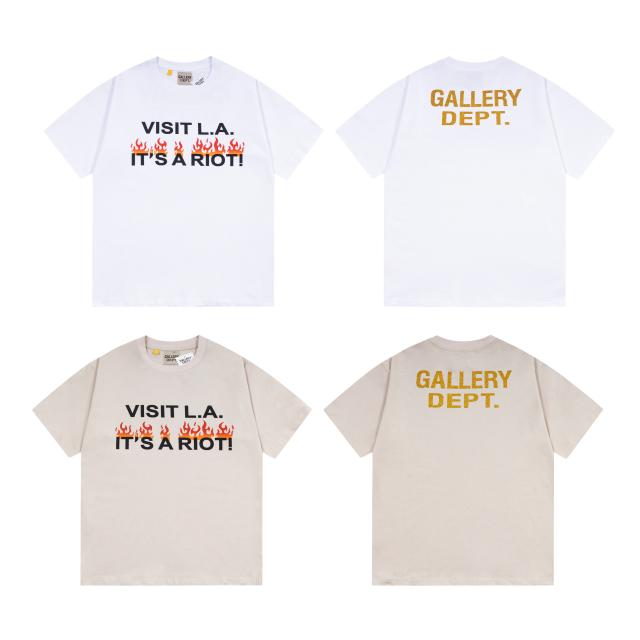 Retro embossed logo flame washed printed tee
