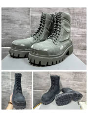 1:1 quality Black and White Marble Spot High Top Martin Boots