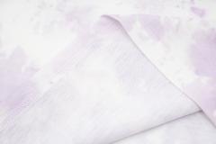 Retro purple splash-dyed tie-dye Washed Print tee