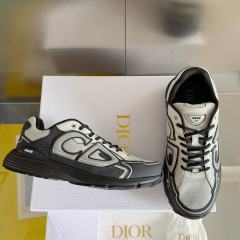1:1 quality version Leather and mesh fabric patchwork reflective sneakers 34 colors