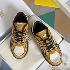 1:1 quality version Leather and mesh fabric patchwork reflective sneakers 34 colors