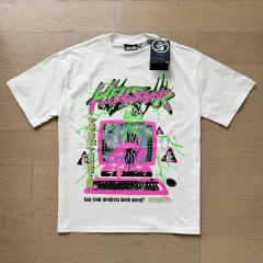 Magic Pink Computer Triangle Logo Print Tee 2 colors