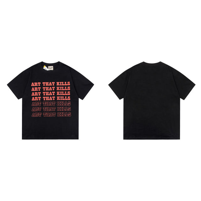Retro sequence letter washed printed tee