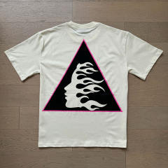 Magic Pink Computer Triangle Logo Print Tee 2 colors