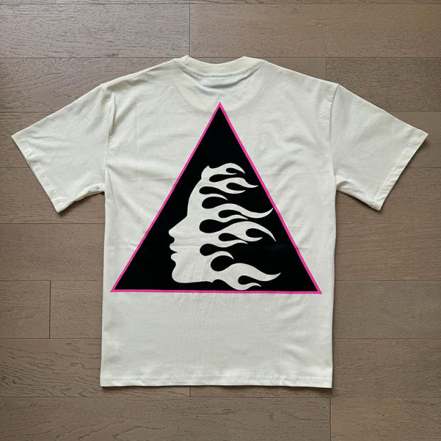 Magic Pink Computer Triangle Logo Print Tee 2 colors