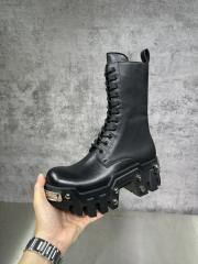 1:1 quality version Metal Logo Thick Sole Heightened Martin Boots