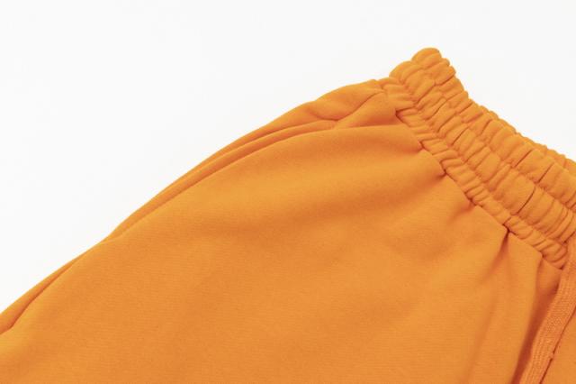 Contrast color double-sided logo solid color shorts