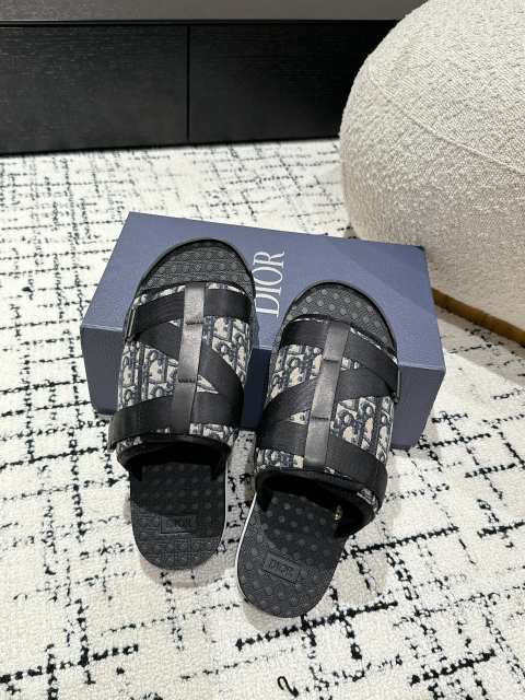 1:1 quality version Full Print Jacquard Slides Sandals