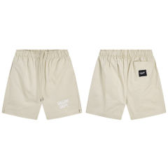 Elasticized drawstring shorts