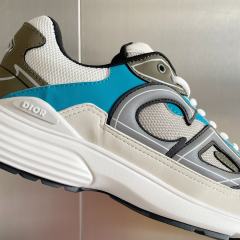 1:1 quality version Leather and mesh fabric patchwork reflective sneakers 34 colors
