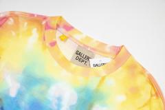 Retro tie-dyed rainbow splash washed printed tee