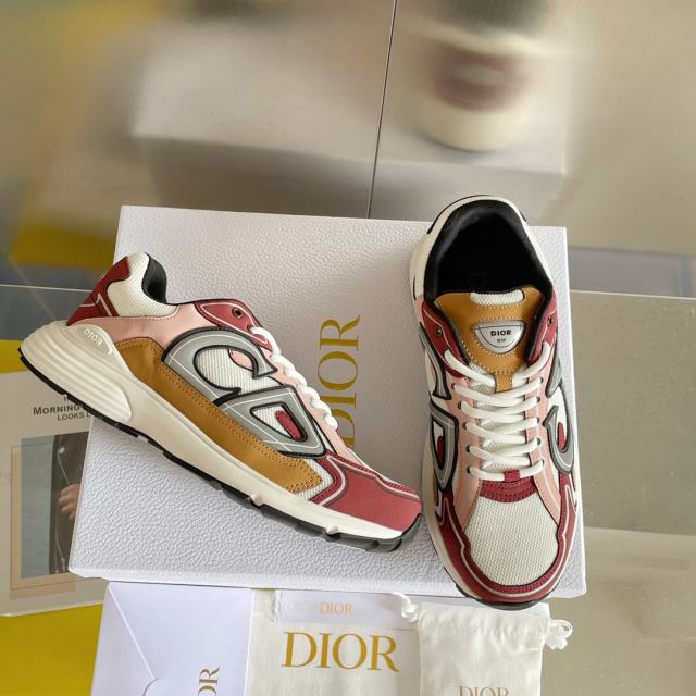 1:1 quality version Leather and mesh fabric patchwork reflective sneakers 34 colors