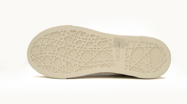 D Sneaker Khaki Smooth Calfskin Oblique Raised Embroidery 3SN303ZYQ_H681