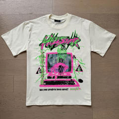 Magic Pink Computer Triangle Logo Print Tee 2 colors