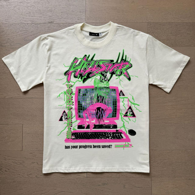 Magic Pink Computer Triangle Logo Print Tee 2 colors
