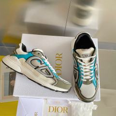 1:1 quality version Leather and mesh fabric patchwork reflective sneakers 34 colors