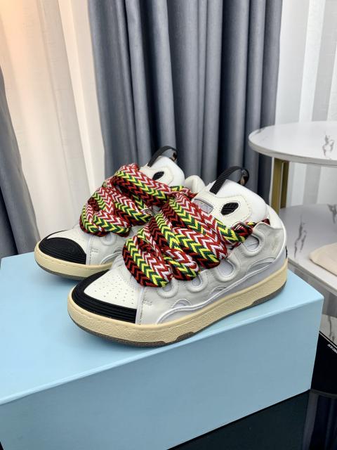 1:1 quality Thick Sole Colorblocking Lace-Up Bread Shoes