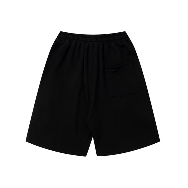 Contrast color double-sided logo solid color shorts