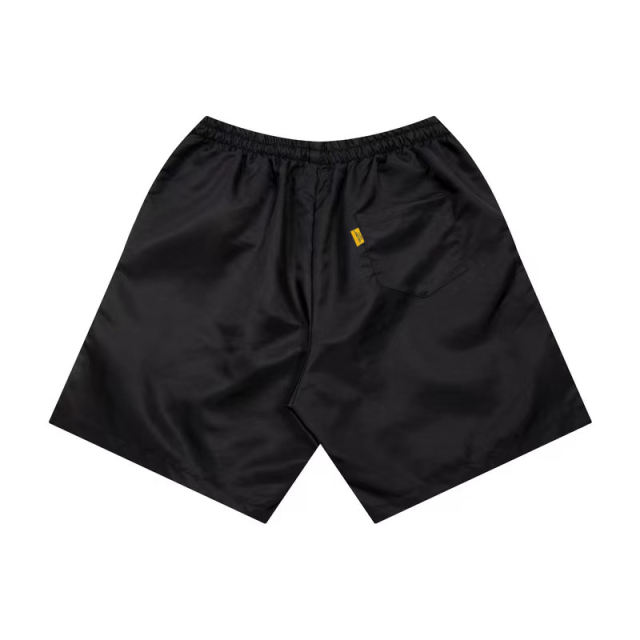 Solid color smooth woven shorts
