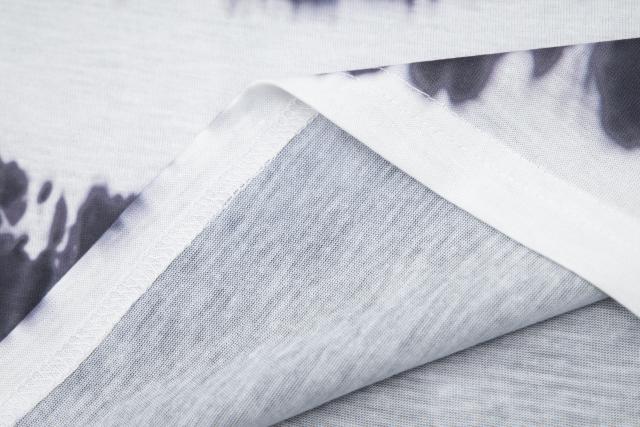 Retro rainbow gradient logo tie-dye Washed Print tee