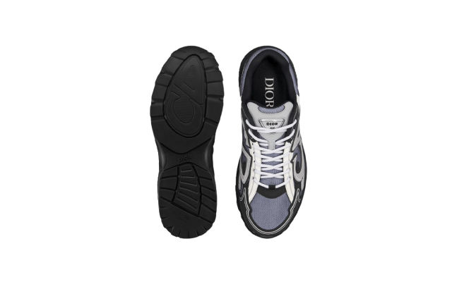 D Sneaker Blue Mesh with Gray White and Black Technical Fabric 3SN279ZRB_H068