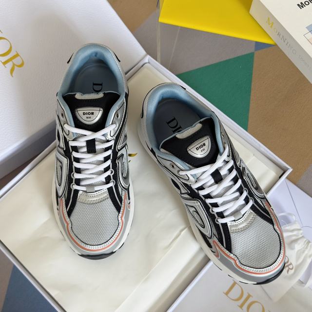 1:1 quality version Leather and mesh fabric patchwork reflective sneakers 34 colors