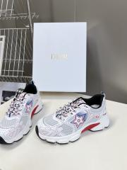 1:1 quality version Mesh cowhide leather patchwork embroidered logo sneakers 7 colors