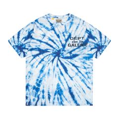 Retro center point tie-dye washed printed tee