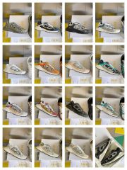 1:1 quality version Leather and mesh fabric patchwork reflective sneakers 34 colors