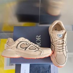 1:1 quality version Leather and mesh fabric patchwork reflective sneakers 34 colors