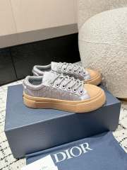 1:1 quality version  Di0r x St0ne isl@nd Electric embroidered letters lace-up casual board shoes 6 colors