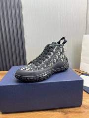 1:1 quality version Logo print lace-up high top sneakers 2 colors