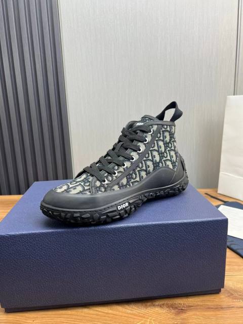 1:1 quality version Logo print lace-up high top sneakers 2 colors