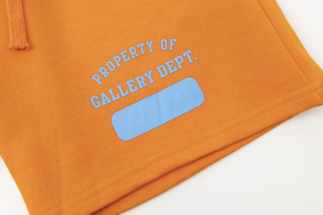 Contrast color double-sided logo solid color shorts