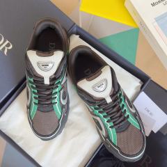 1:1 quality version Leather and mesh fabric patchwork reflective sneakers 34 colors