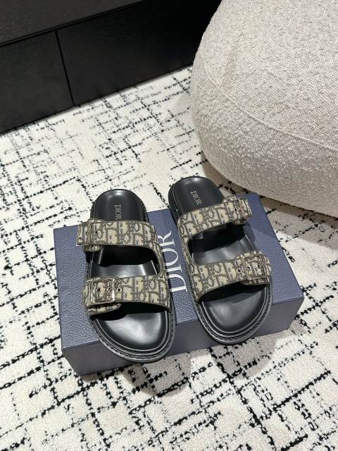 1:1 quality version Oblique Jacquard Flip Flops 2 colors