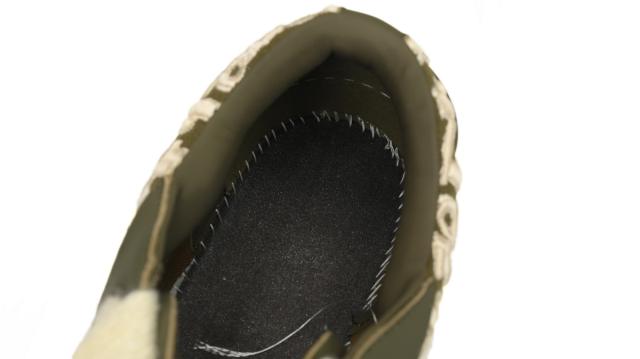 D Sneaker Khaki Smooth Calfskin Oblique Raised Embroidery 3SN303ZYQ_H681