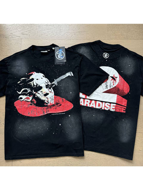 Skull Blood Park White Ink Dot Washed Version Tee