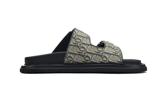 D AQUA SANDAL Beige Dior Oblique Jacquard