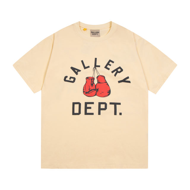 Retro hanging boxing gloves washed printed tee